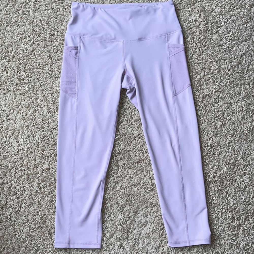 Light Pink/Purple Cropped Leggings